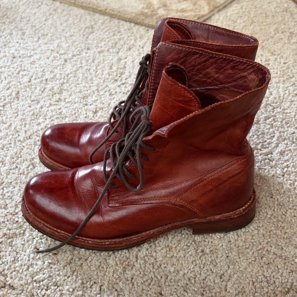 Gidigio black leather tall boots Italian Sz 38 1/2 - Picture 4 of 8